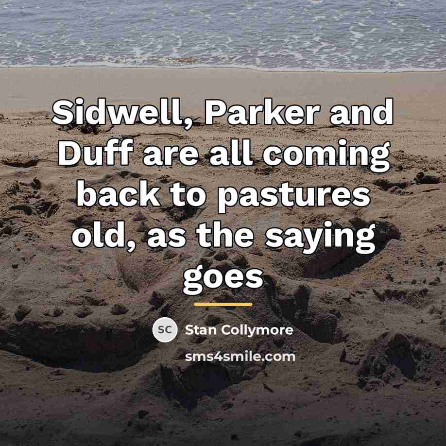 “Sidwell, Parker and Duff are all coming back to pastures…” quote by Stan Collymore