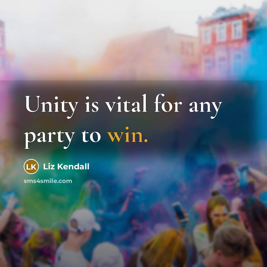 “Unity is vital for any party to win.…” quote by Liz Kendall