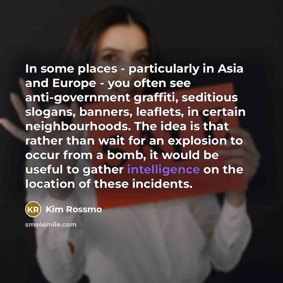 “In some places - particularly in Asia and Europe -…” quote by Kim Rossmo