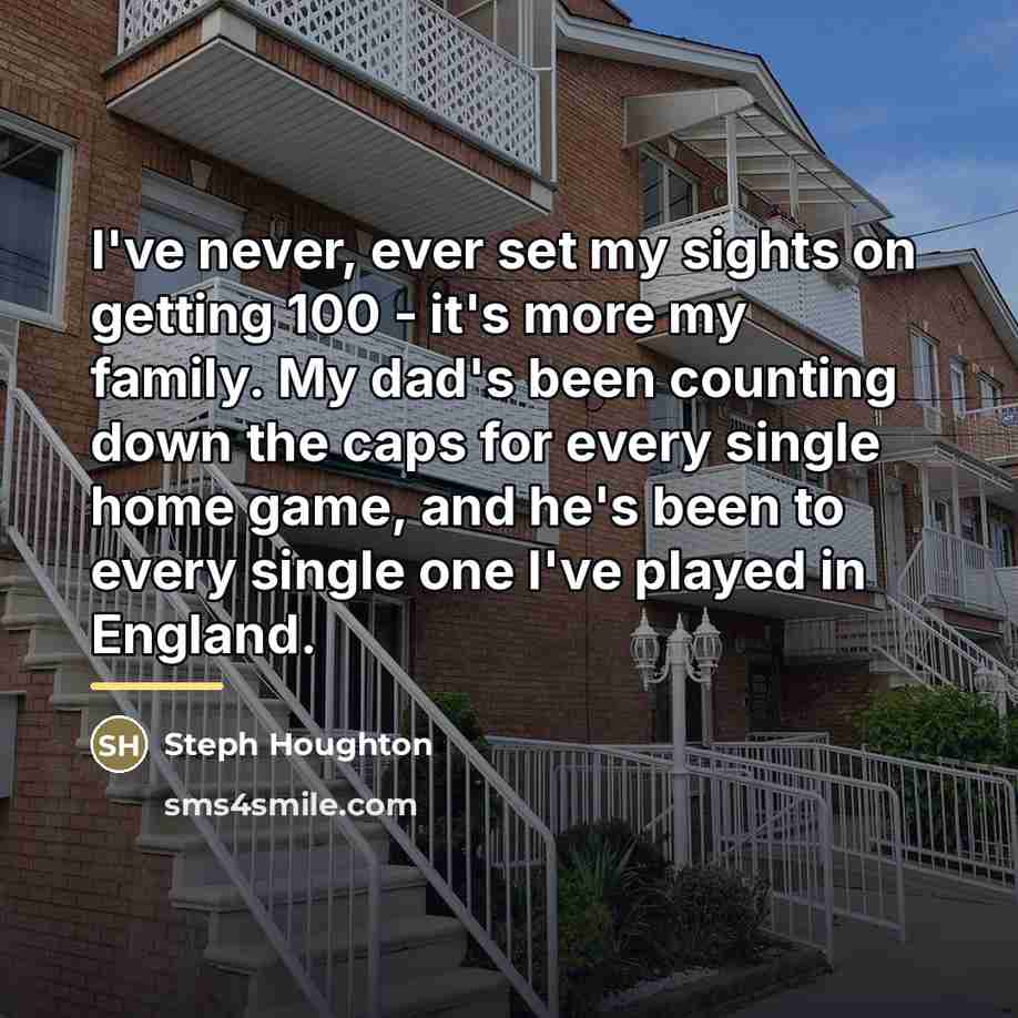 “I've never, ever set my sights on getting 100 -…” quote by Steph Houghton