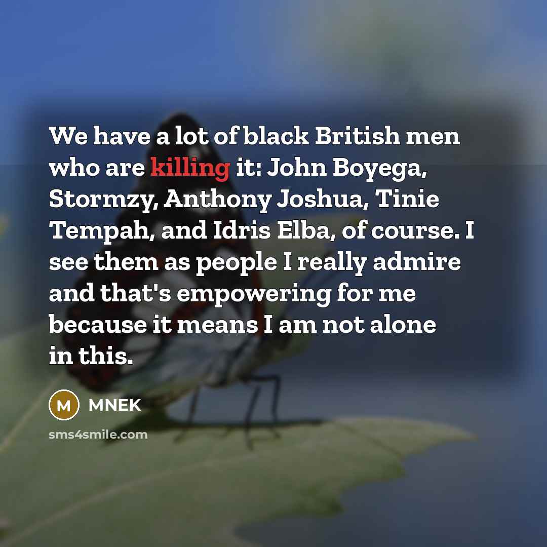 “We have a lot of black British men who are…” quote by MNEK