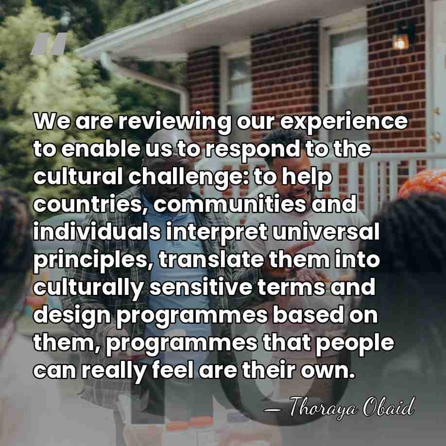 We are reviewing our experience to enable us to respond to the&hellip; - Thoraya Obaid