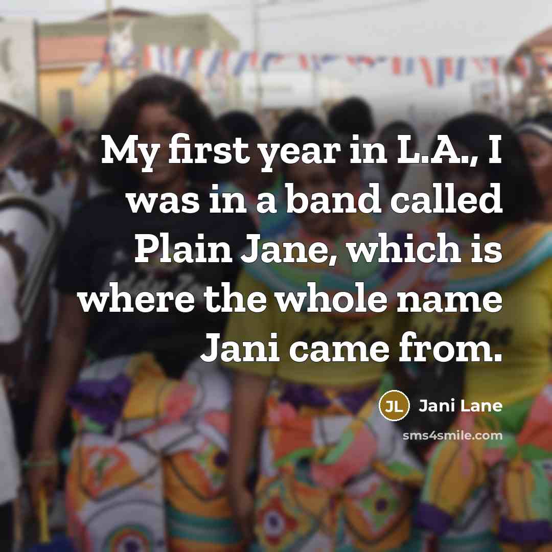 “My first year in L.A., I was in a band…” quote by Jani Lane