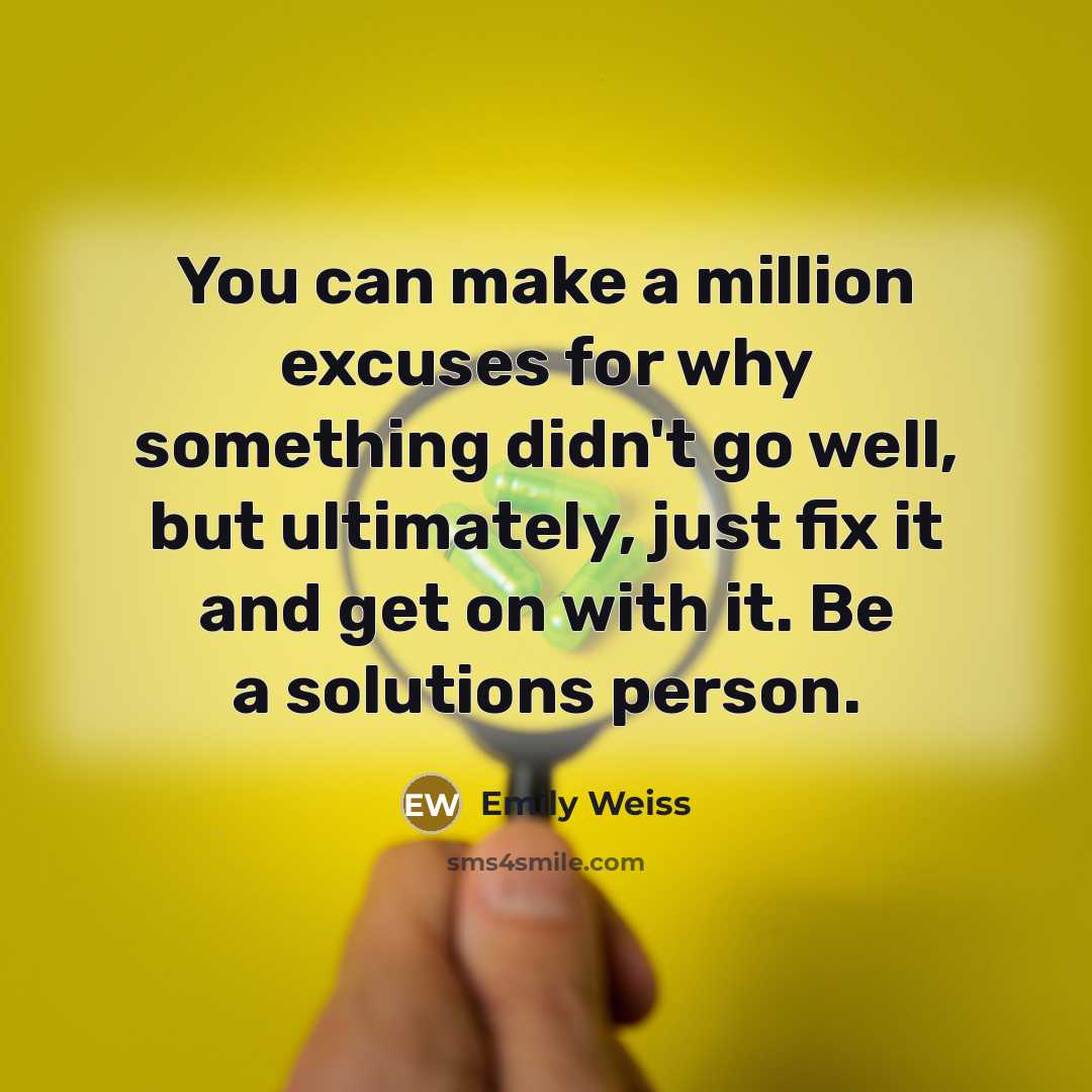 “You can make a million excuses for why something didn't…” quote by Emily Weiss