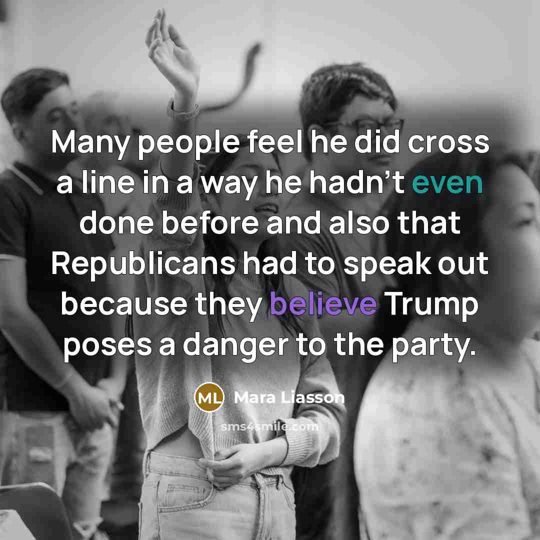 “Many people feel he did cross a line in a…” quote by Mara Liasson