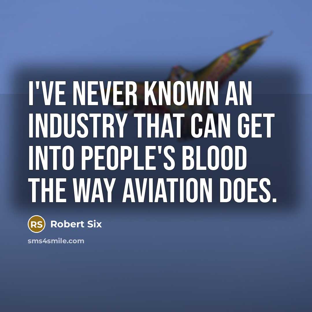 “I've never known an industry that can get into people's…” quote by Robert Six
