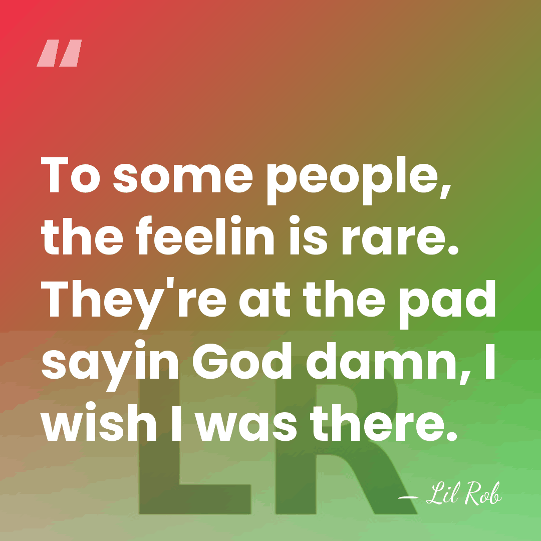 To some people, the feelin is rare. They're at the pad sayin&hellip; - Lil Rob