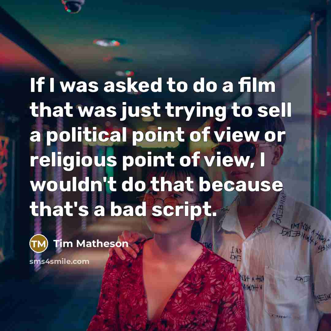 “If I was asked to do a film that was…” quote by Tim Matheson