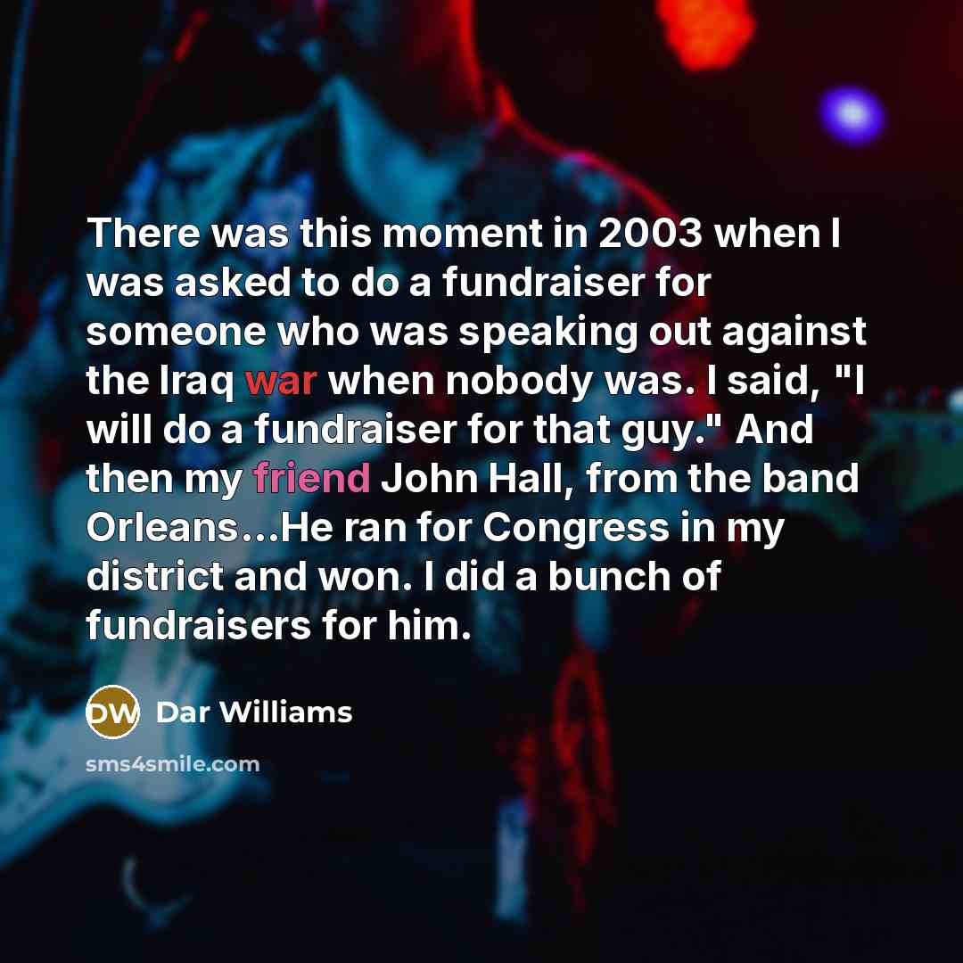 “There was this moment in 2003 when I was asked…” quote by Dar Williams