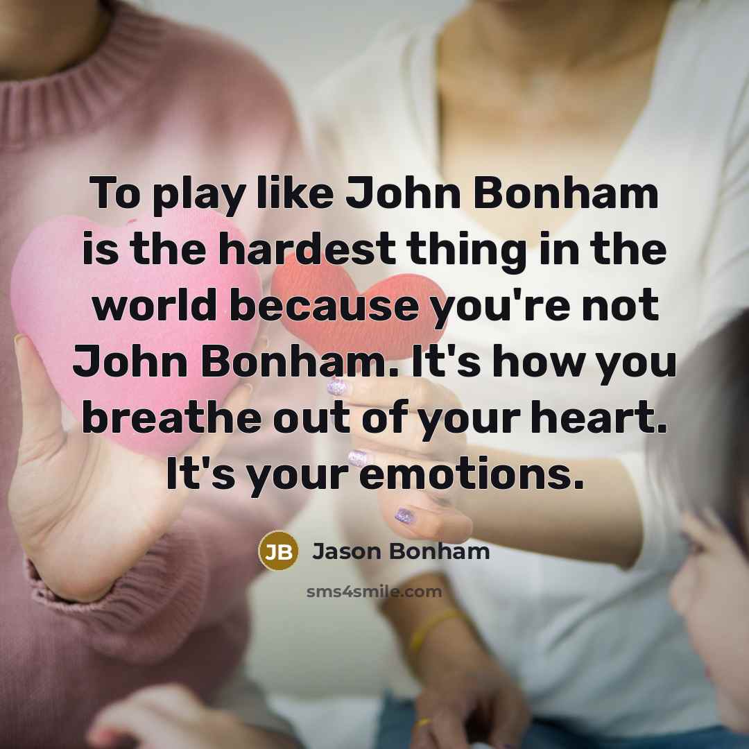 “To play like John Bonham is the hardest thing in…” quote by Jason Bonham