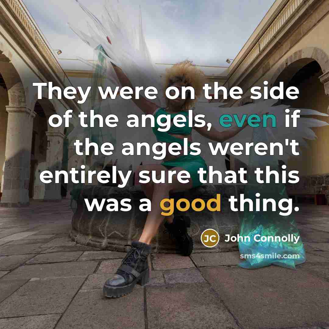 “They were on the side of the angels, even if…” quote by John Connolly
