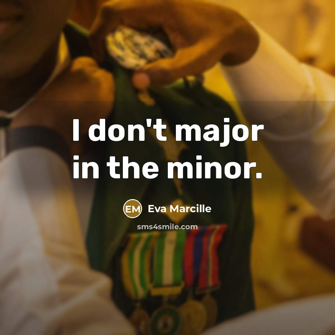 “I don't major in the minor.…” quote by Eva Marcille