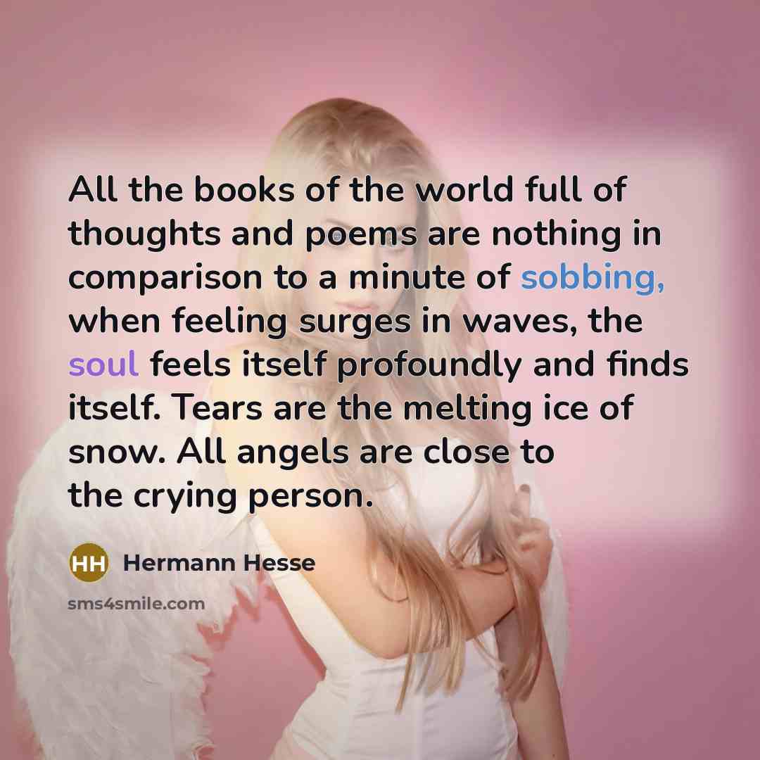“All the books of the world full of thoughts and…” quote by Hermann Hesse