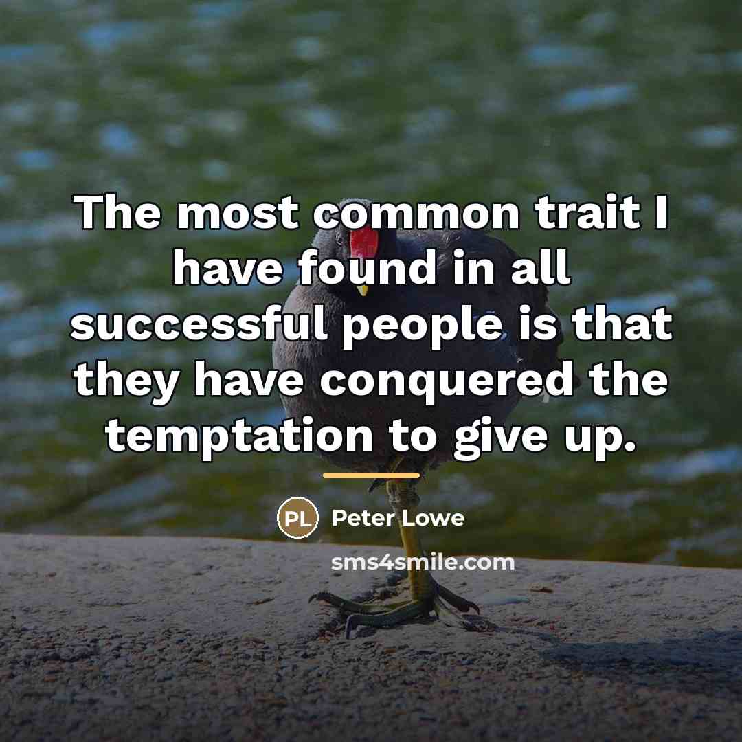 “The most common trait I have found in all successful…” quote by Peter Lowe
