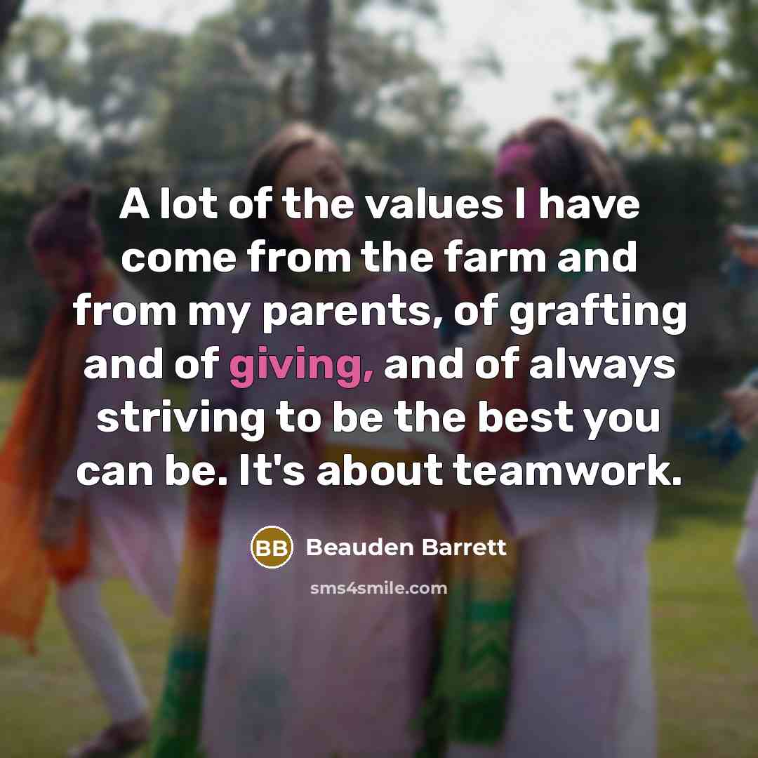 “A lot of the values I have come from the…” quote by Beauden Barrett