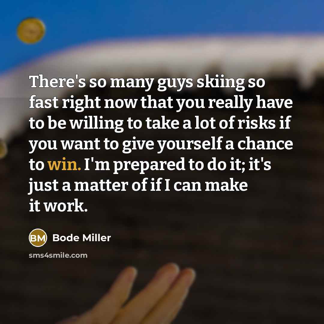 “There's so many guys skiing so fast right now that…” quote by Bode Miller