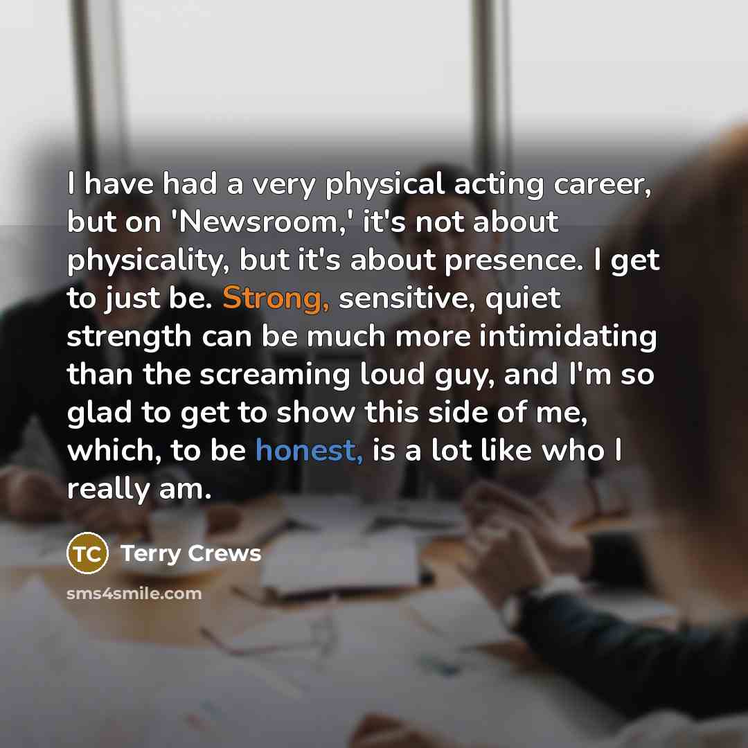 “I have had a very physical acting career, but on…” quote by Terry Crews