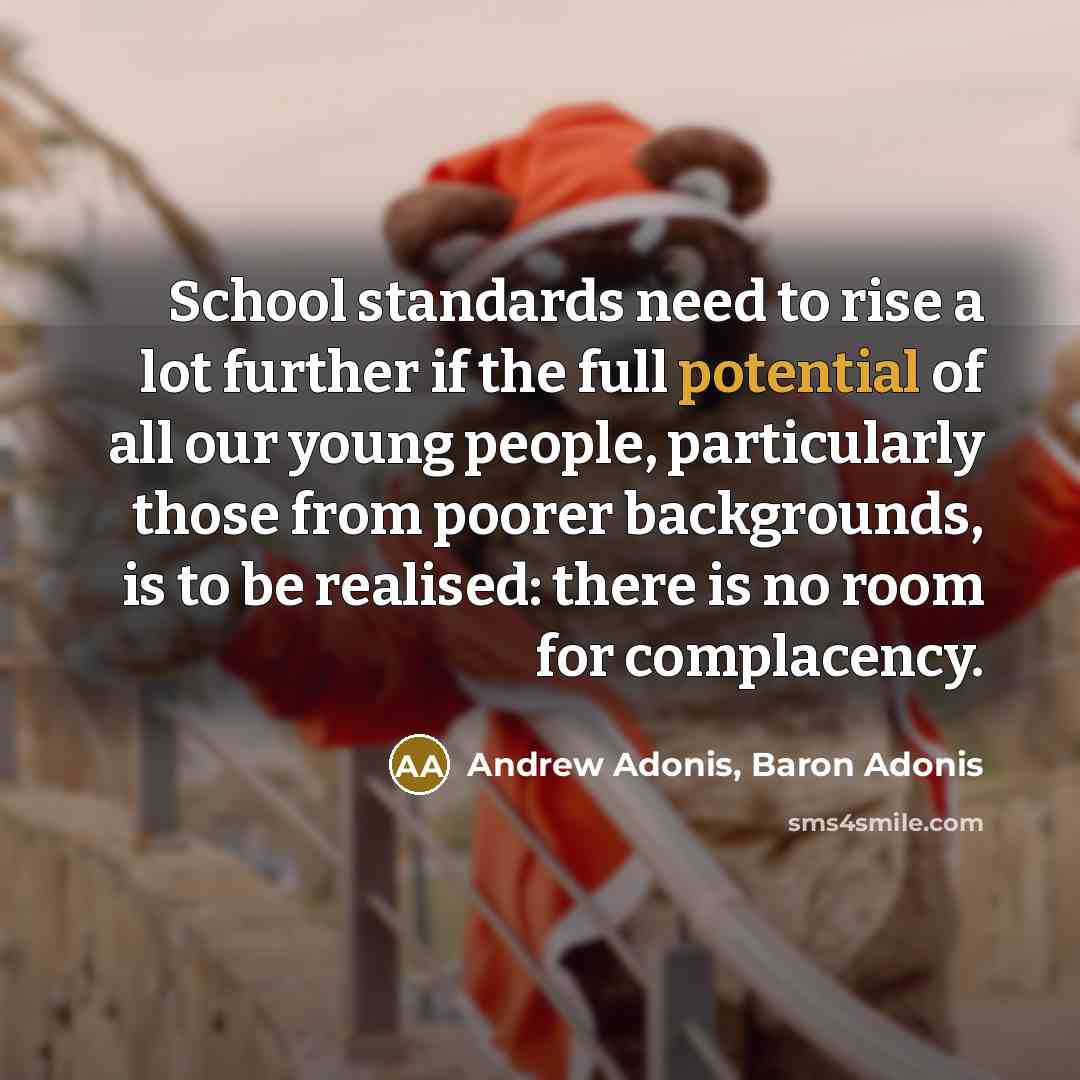 “School standards need to rise a lot further if the…” quote by Andrew Adonis, Baron Adonis