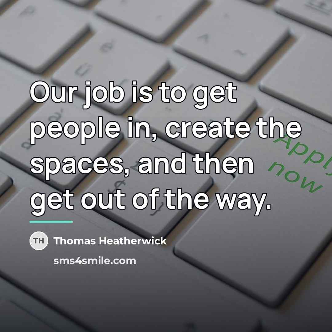 “Our job is to get people in, create the spaces,…” quote by Thomas Heatherwick