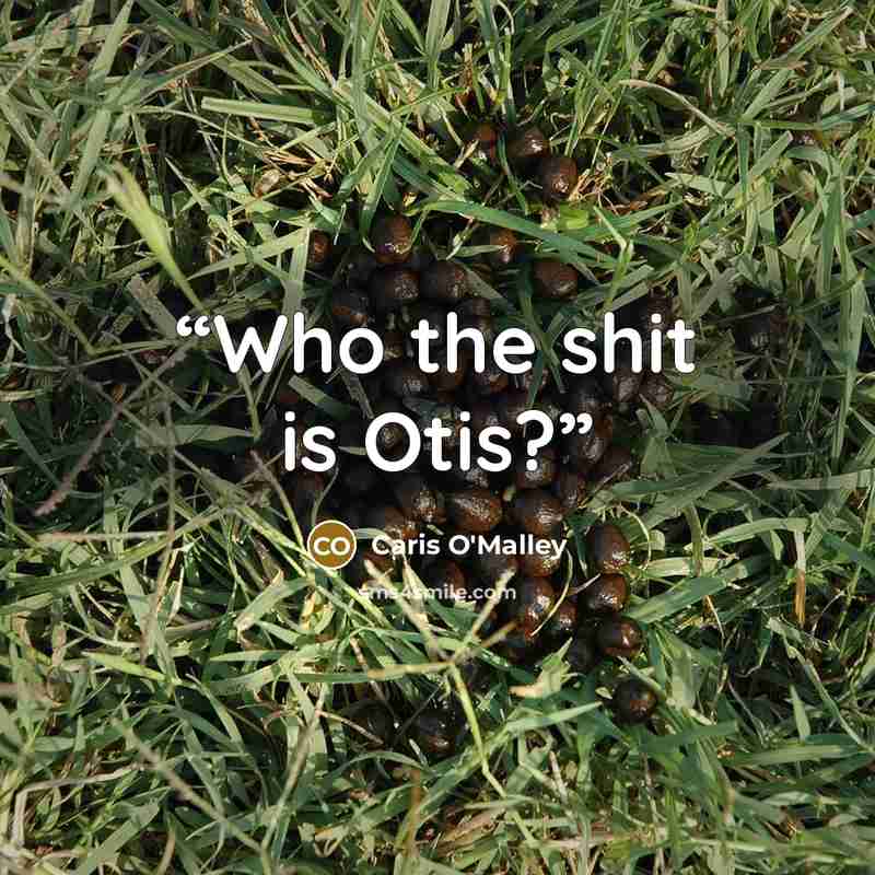 “Who the shit is Otis?” quote by Caris O'Malley
