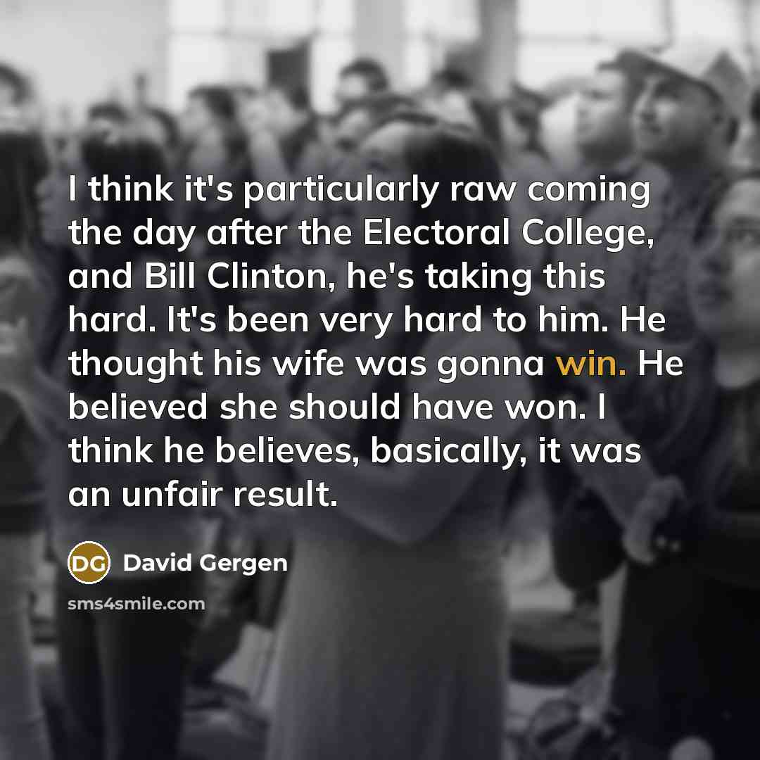 “I think it's particularly raw coming the day after the…” quote by David Gergen