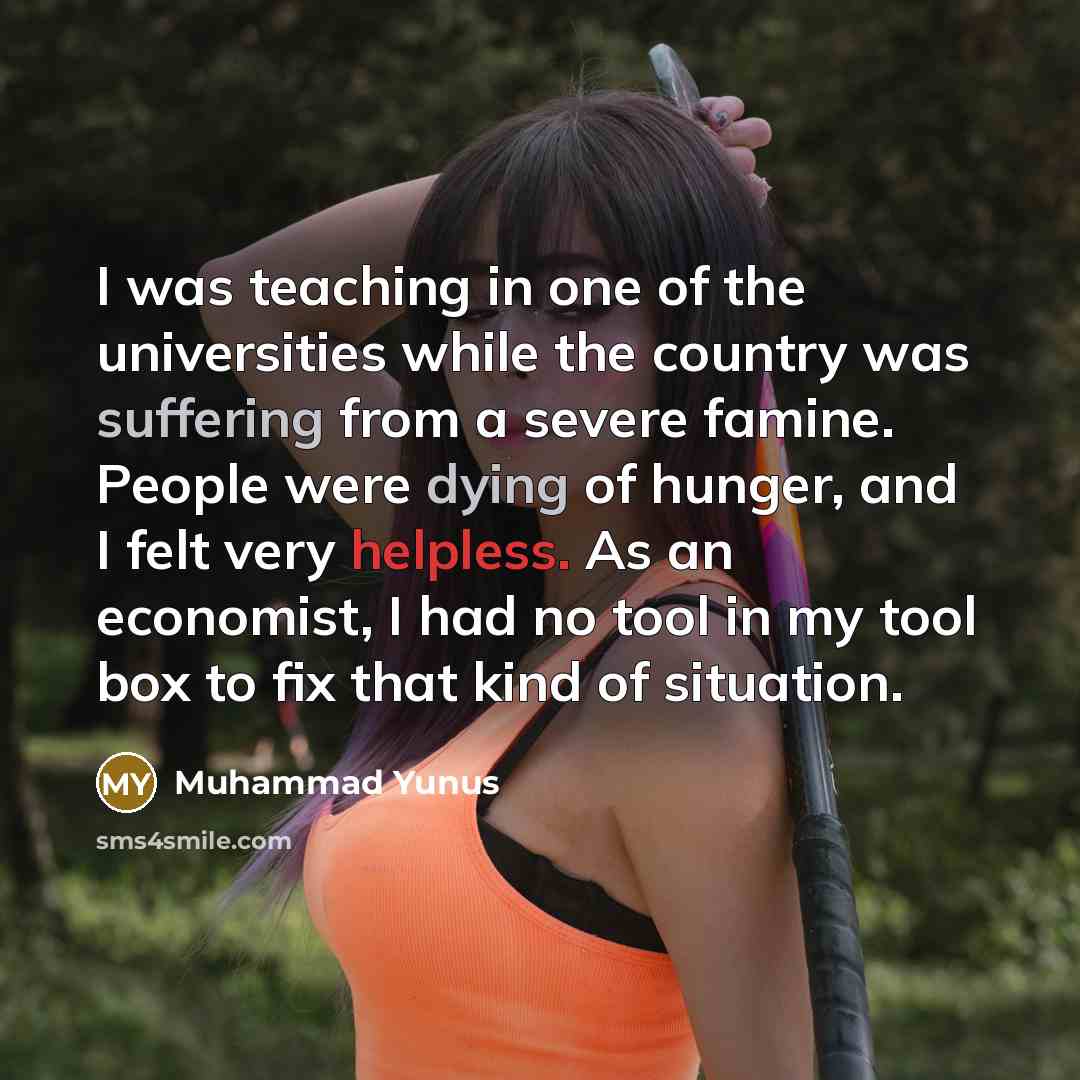 “I was teaching in one of the universities while the…” quote by Muhammad Yunus