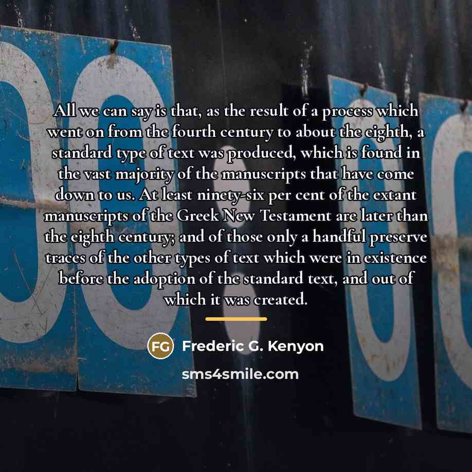 “All we can say is that, as the result of…” quote by Frederic G. Kenyon