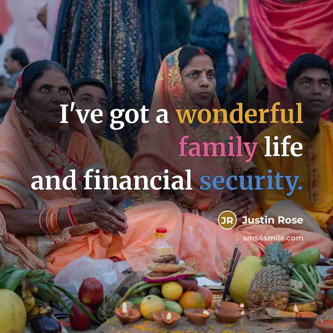 “I've got a wonderful family life and financial security.…” quote by Justin Rose