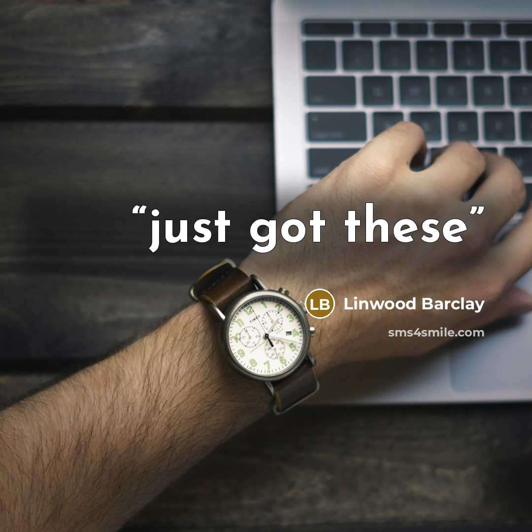 “just got these” quote by Linwood Barclay