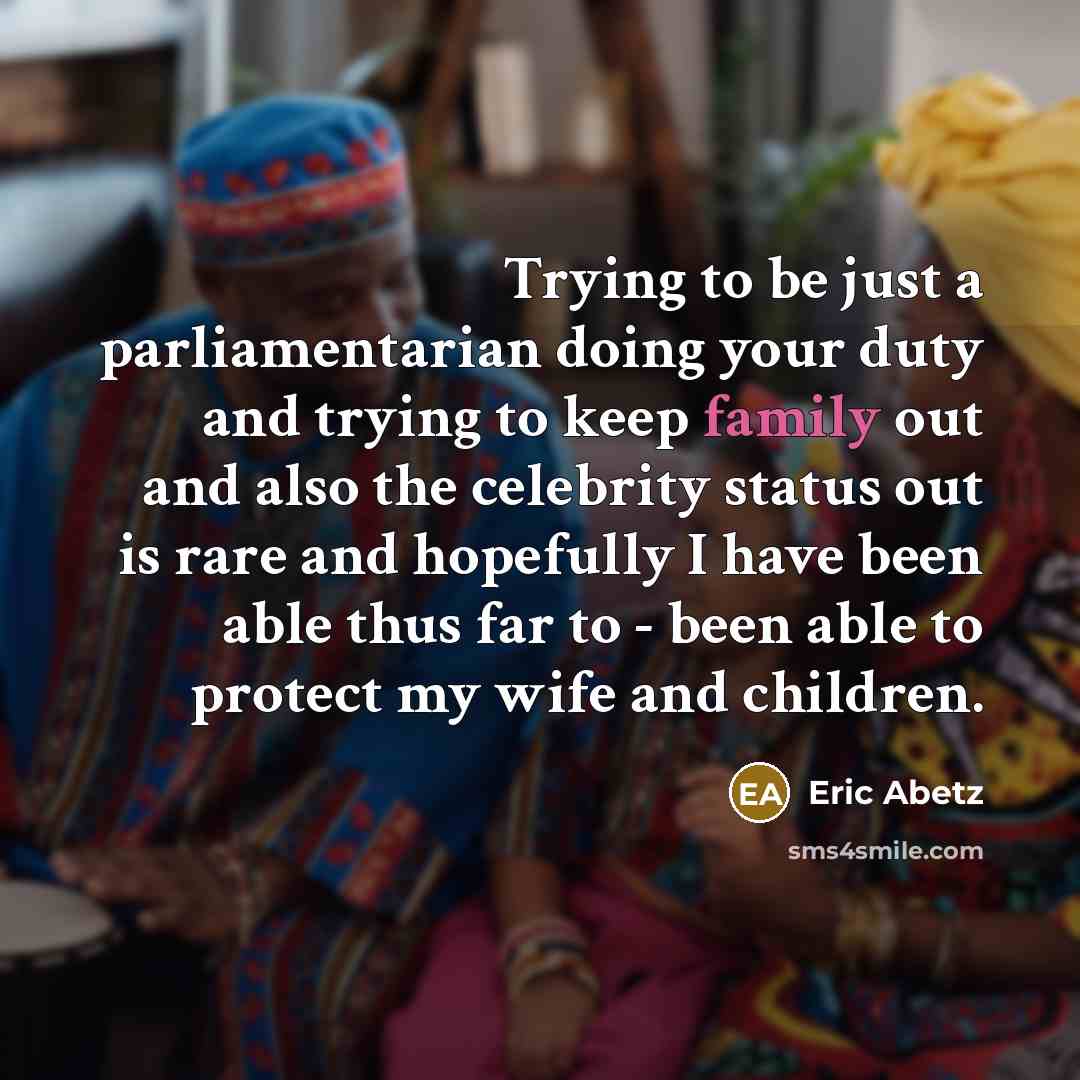 “Trying to be just a parliamentarian doing your duty and…” quote by Eric Abetz