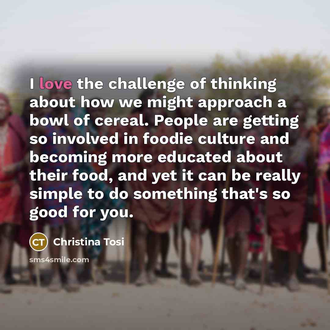 “I love the challenge of thinking about how we might…” quote by Christina Tosi