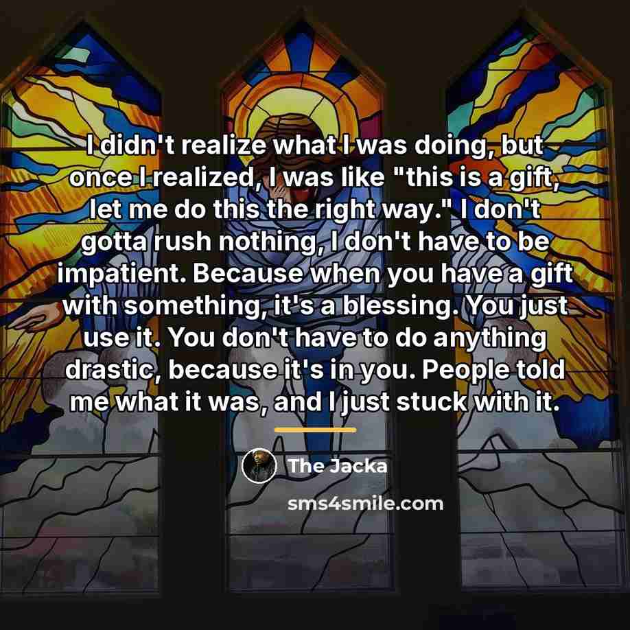“I didn't realize what I was doing, but once I…” quote by The Jacka