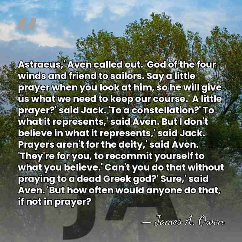 Astraeus,' Aven called out. 'God of the four winds and friend to&hellip; - James A. Owen