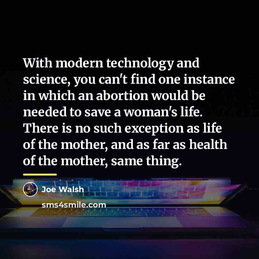 “With modern technology and science, you can't find one instance…” quote by Joe Walsh