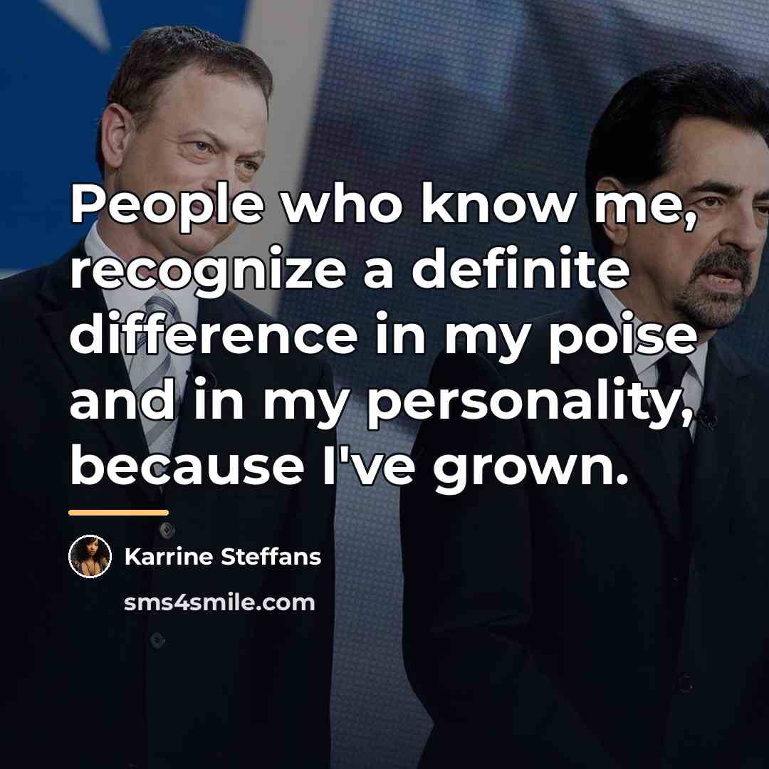 “People who know me, recognize a definite difference in my…” quote by Karrine Steffans