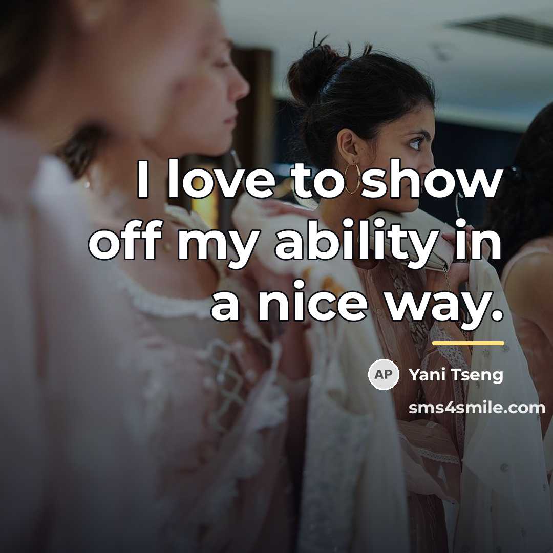 “I love to show off my ability in a nice…” quote by Yani Tseng