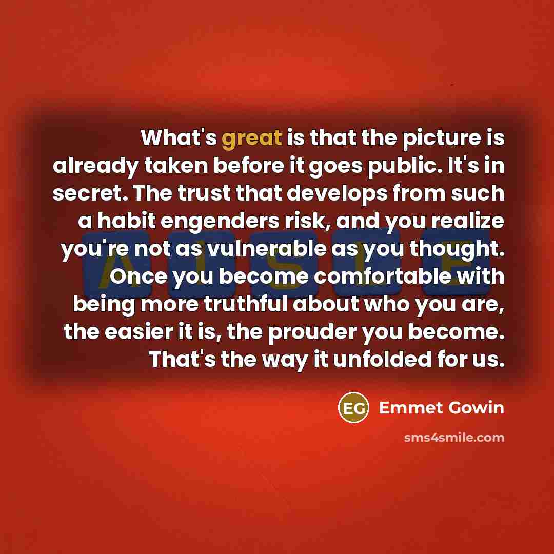 “What's great is that the picture is already taken before…” quote by Emmet Gowin