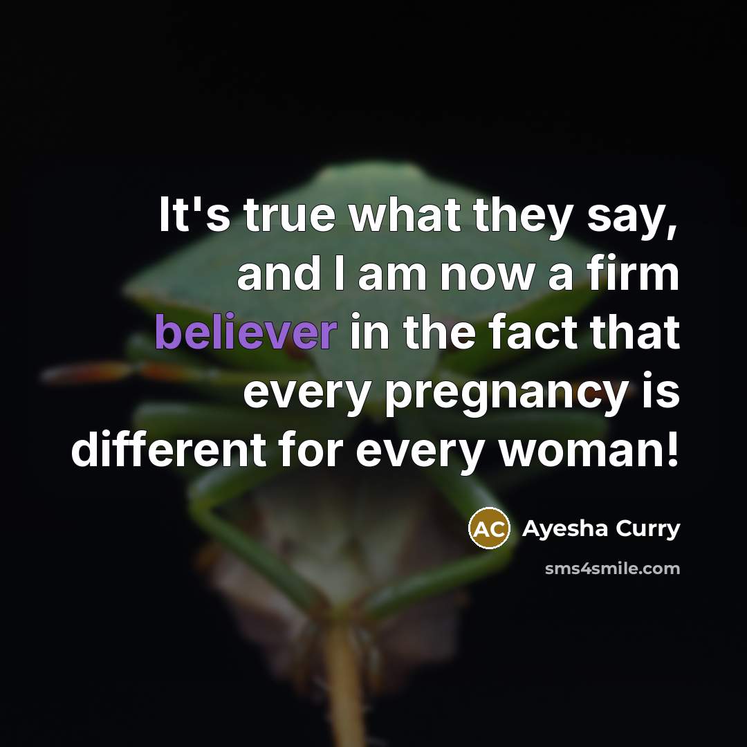 “It's true what they say, and I am now a…” quote by Ayesha Curry