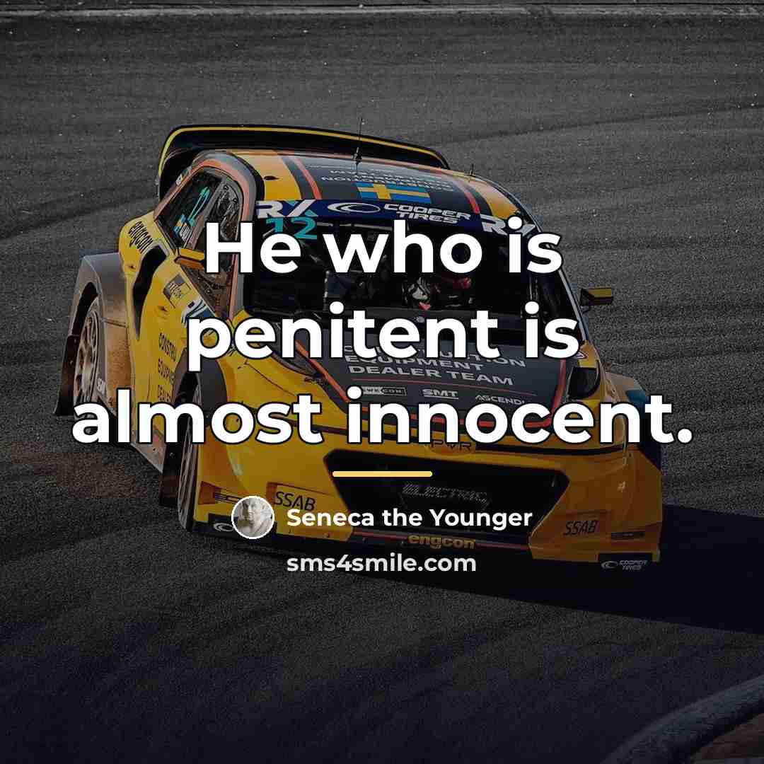 “He who is penitent is almost innocent.…” quote by Seneca the Younger