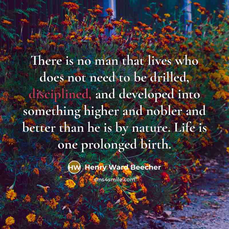“There is no man that lives who does not need…” quote by Henry Ward Beecher