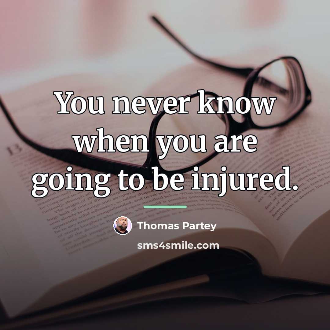 “You never know when you are going to be injured.…” quote by Thomas Partey