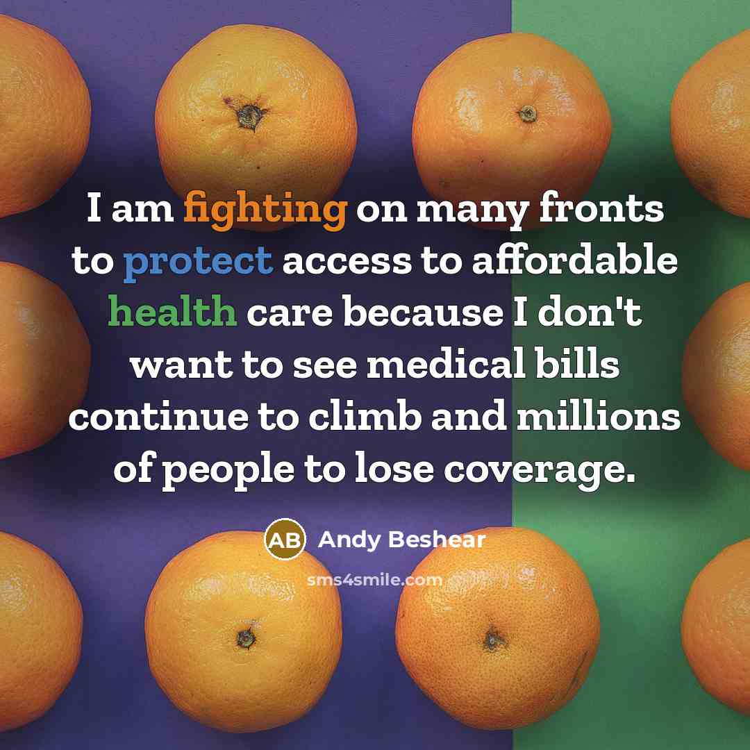 “I am fighting on many fronts to protect access to…” quote by Andy Beshear
