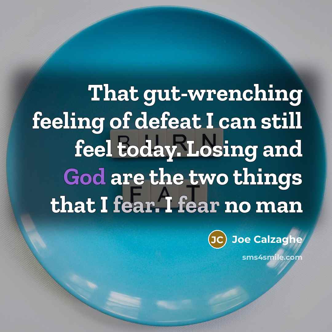 “That gut-wrenching feeling of defeat I can still feel today.…” quote by Joe Calzaghe