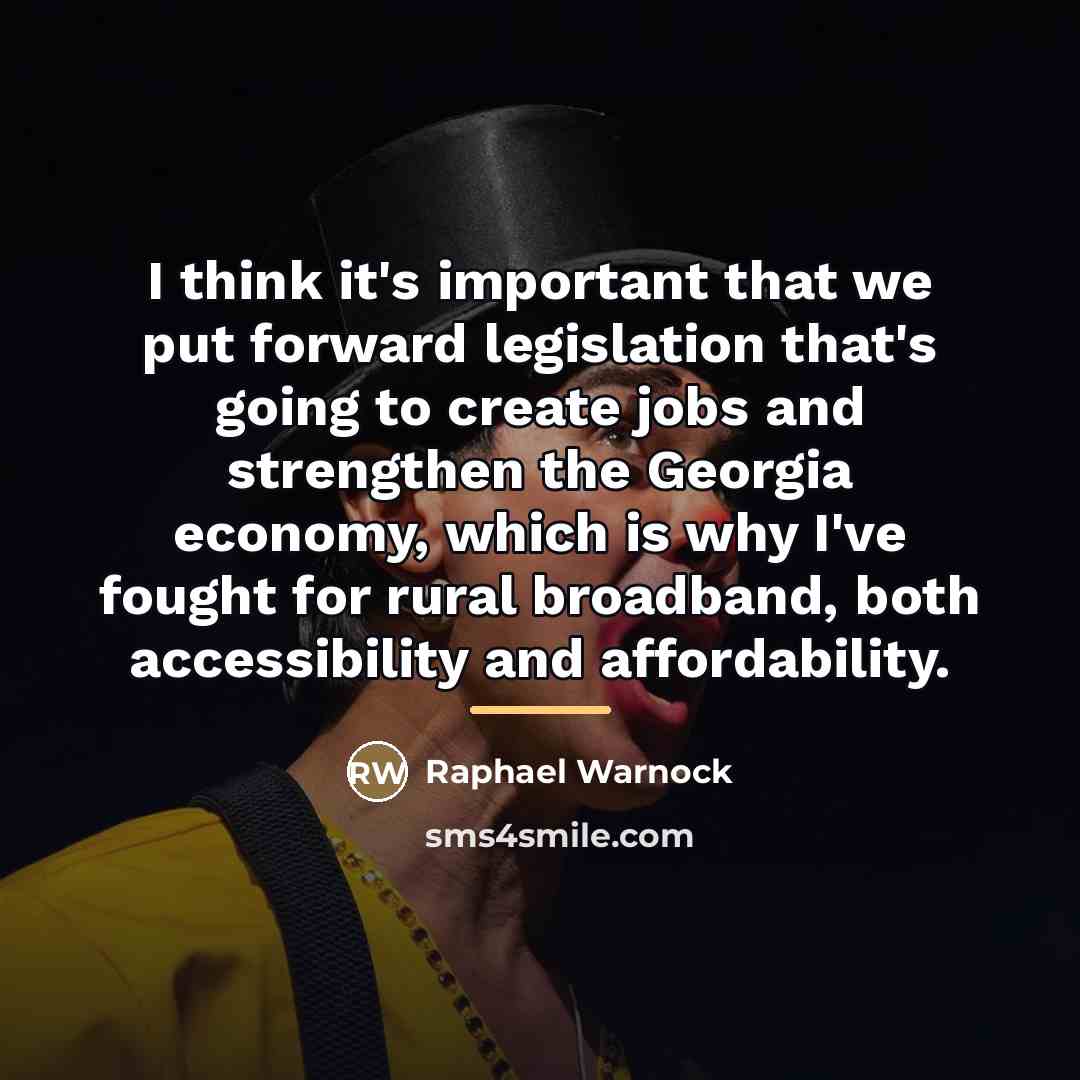 “I think it's important that we put forward legislation that's…” quote by Raphael Warnock