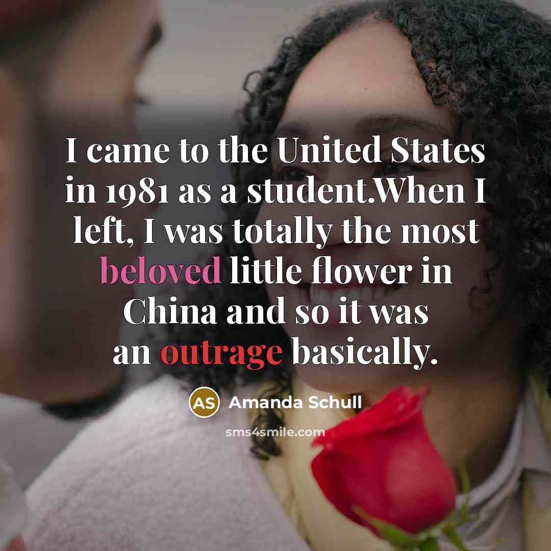 “I came to the United States in 1981 as a…” quote by Amanda Schull