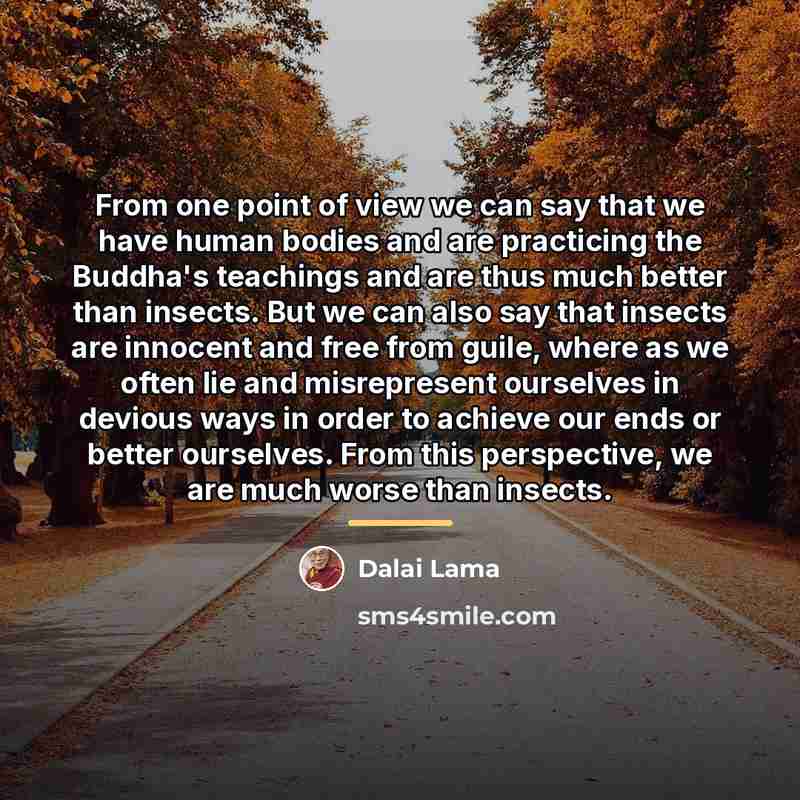 “From one point of view we can say that we…” quote by Dalai Lama