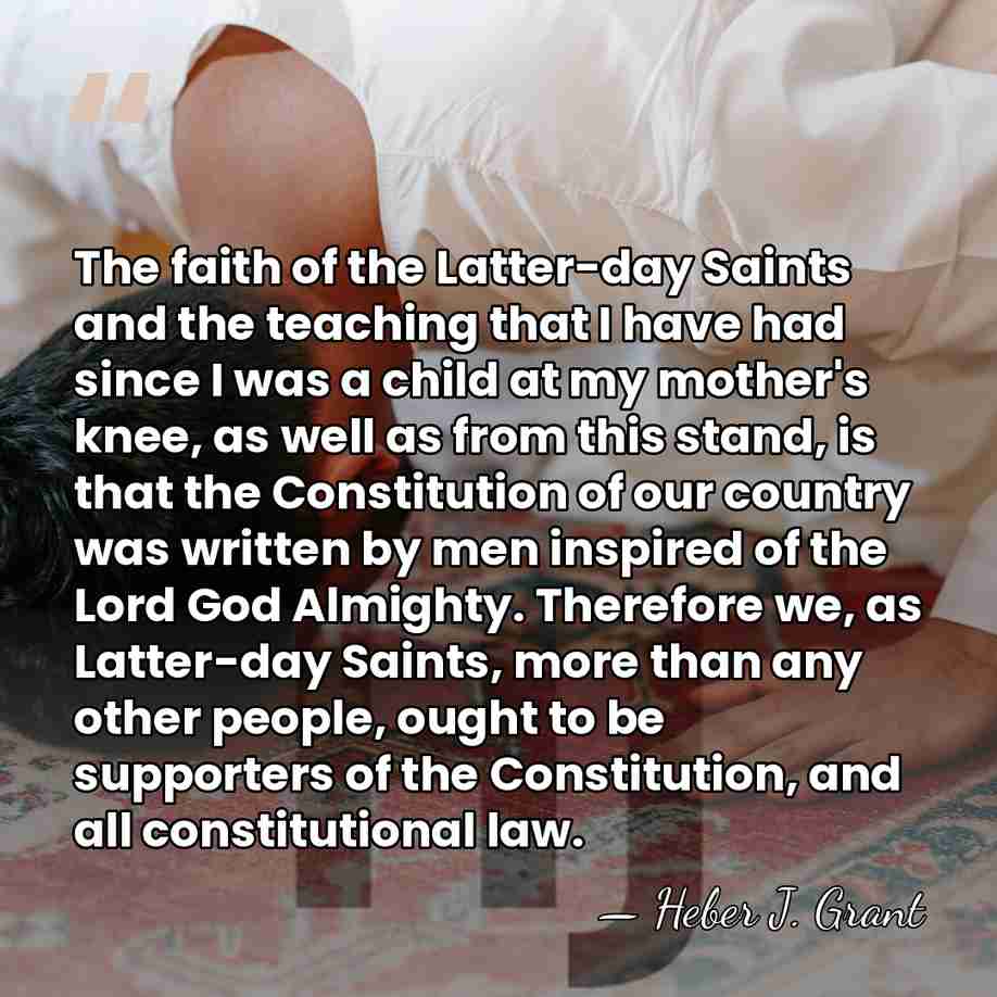 The faith of the Latter-day Saints and the teaching that I have&hellip; - Heber J. Grant