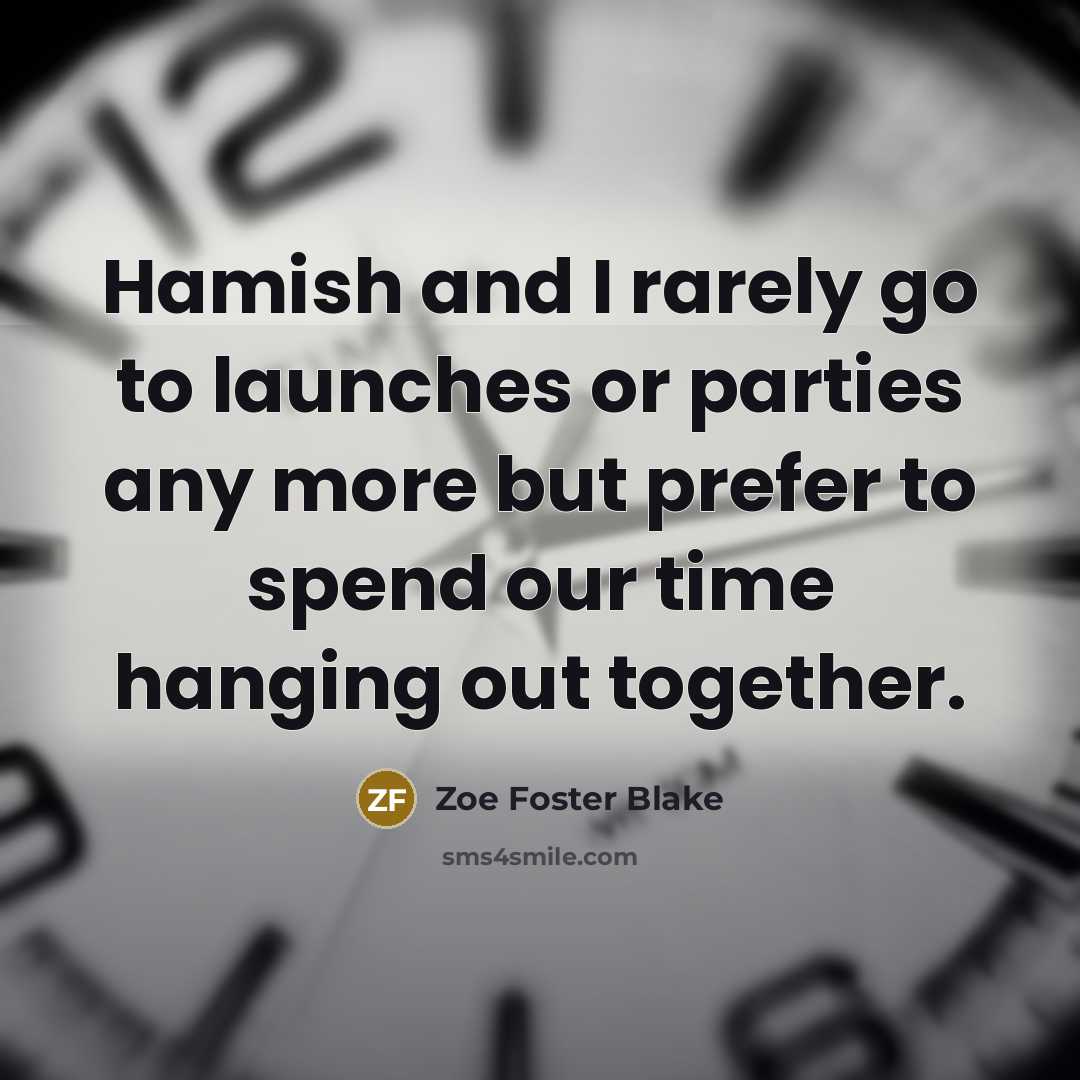“Hamish and I rarely go to launches or parties any…” quote by Zoe Foster Blake