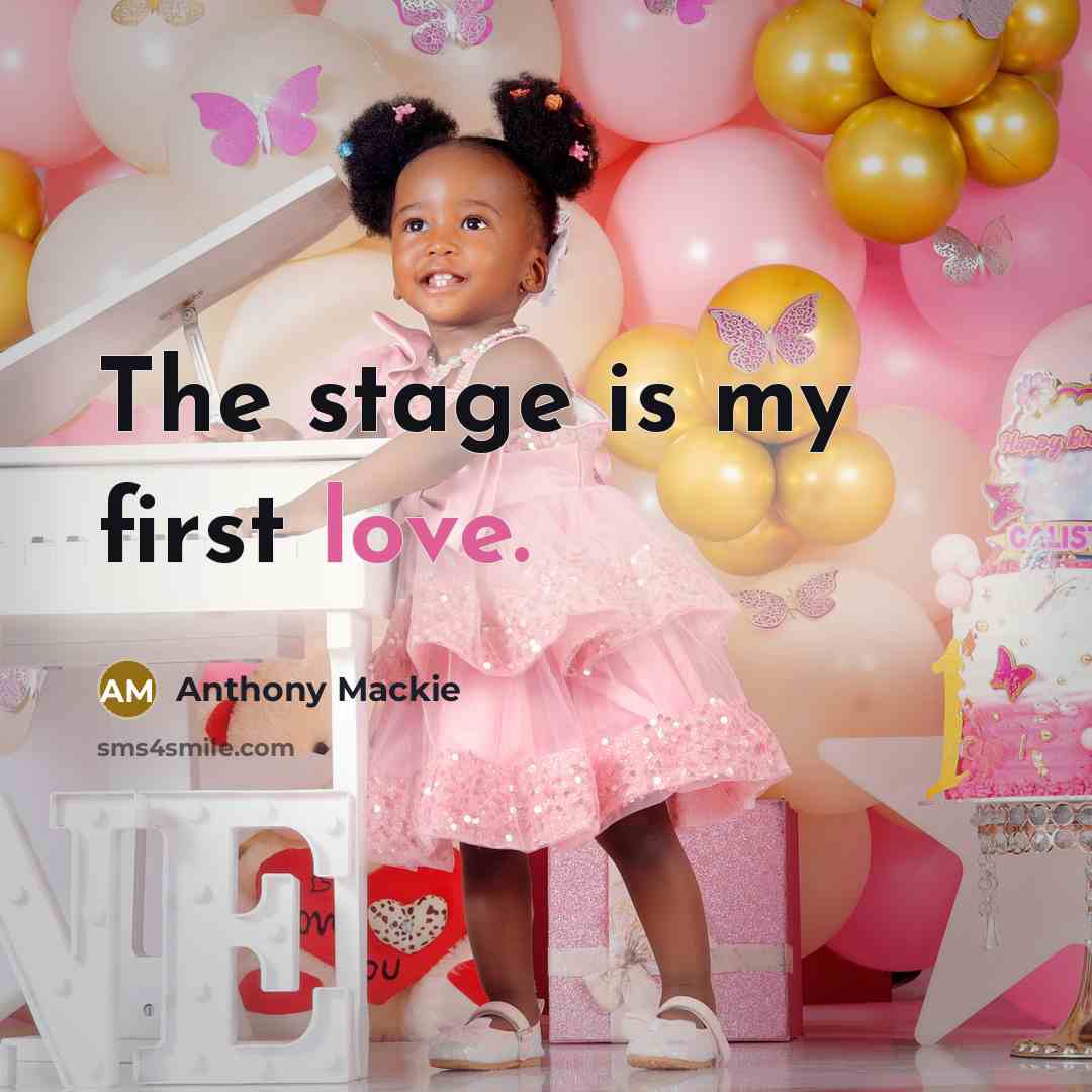 “The stage is my first love.…” quote by Anthony Mackie