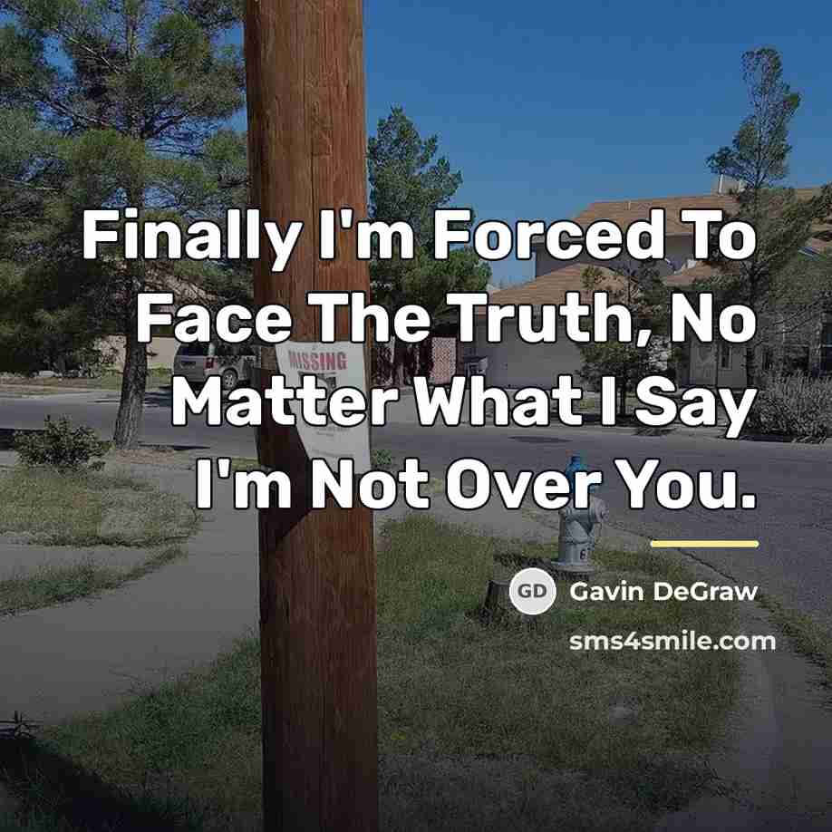 “Finally I'm Forced To Face The Truth, No Matter What…” quote by Gavin DeGraw